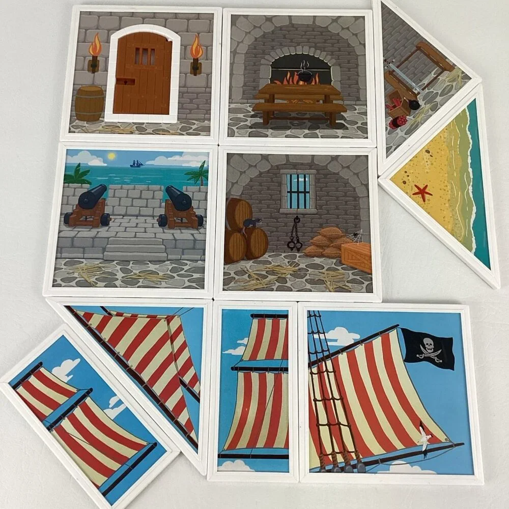 Melissa & Doug Magnetivity Pirate Cove Playset Magnetic Building Set Ship Figure